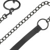 Darkness - Collier Noir Avec Chaîne